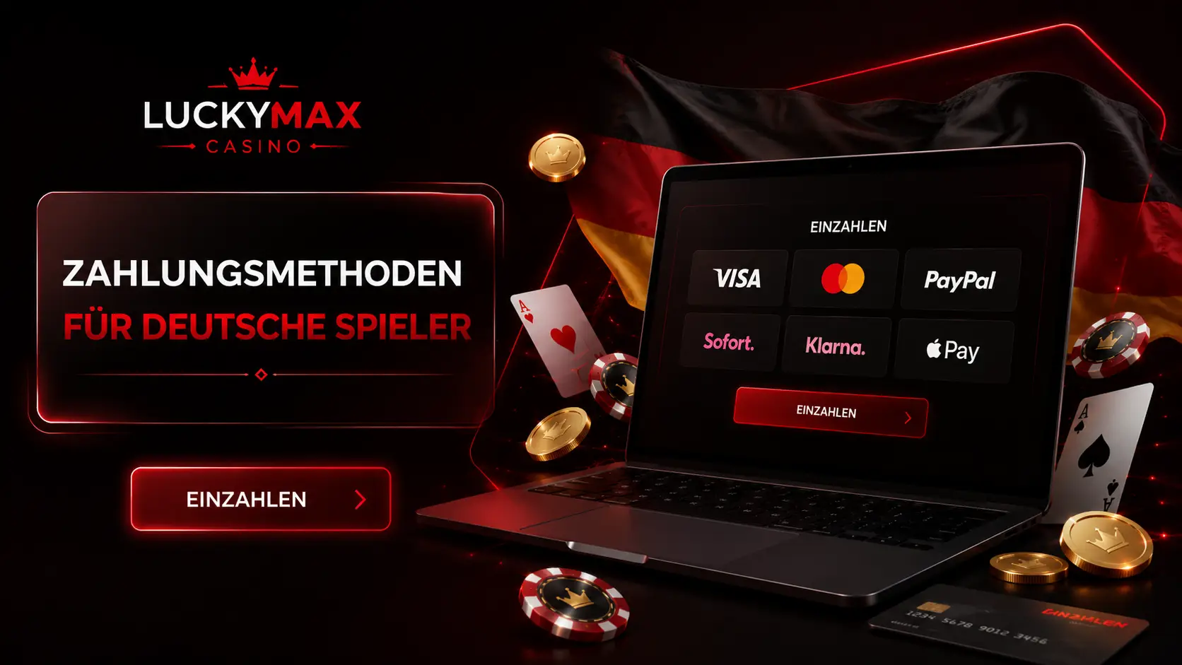 Ein- und Auszahlungen im LuckyMax Casino