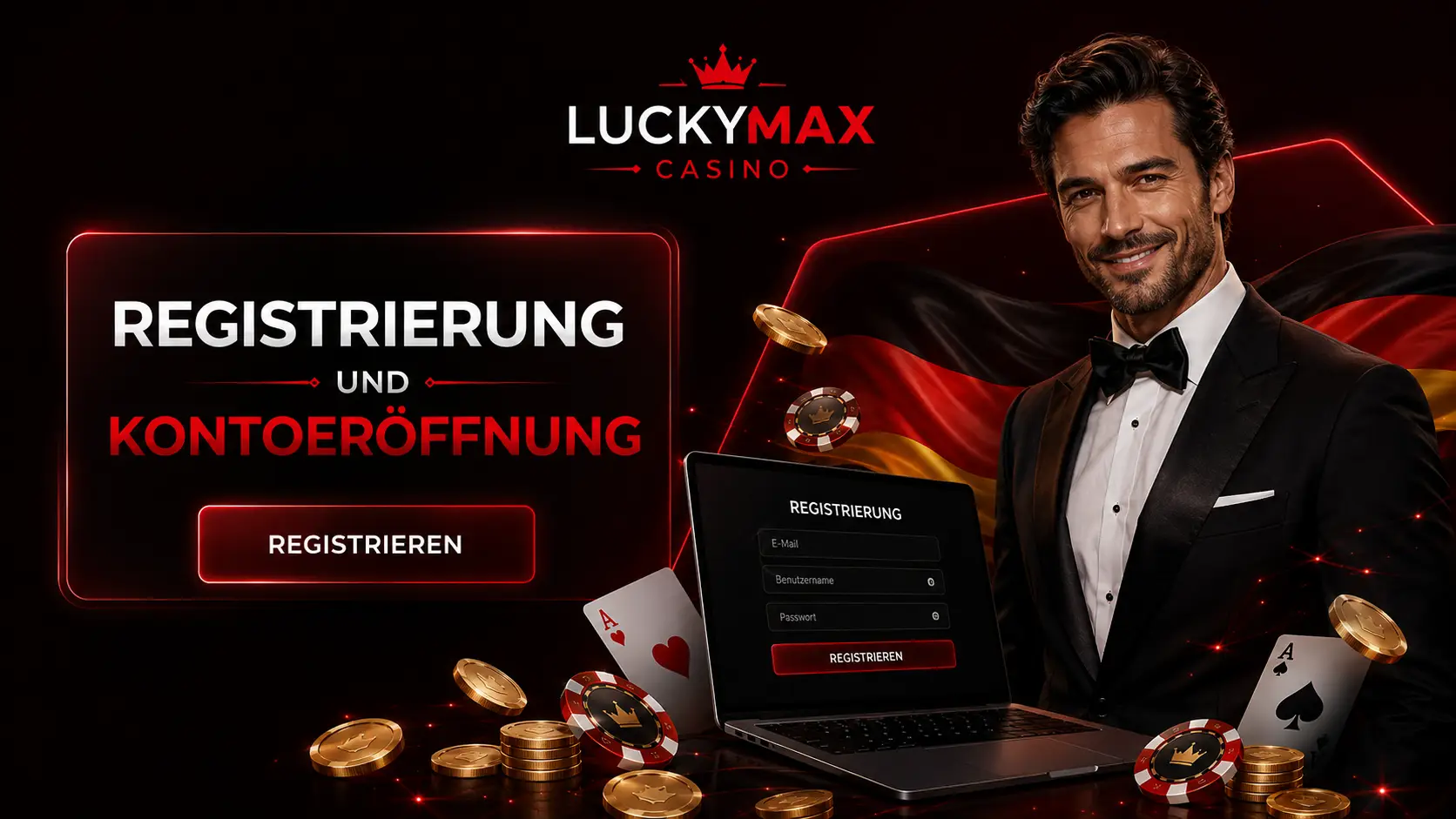 Der Weg zur ersten Runde: Spielstart im LuckyMax Casino